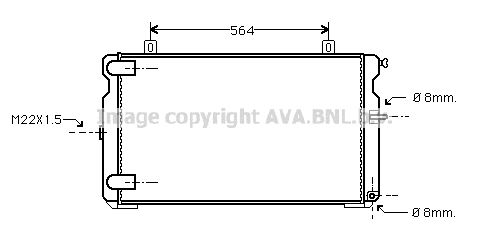 AVA QUALITY COOLING Radiators, Motora dzesēšanas sistēma CN2008